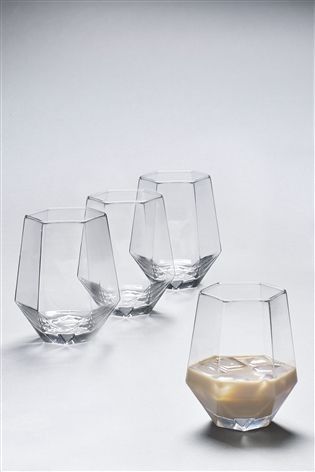 Diamond Short Glasses Set - 6 pieces / Set