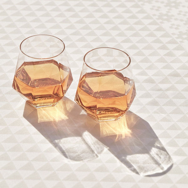 Diamond Short Glasses Set - 6 pieces / Set