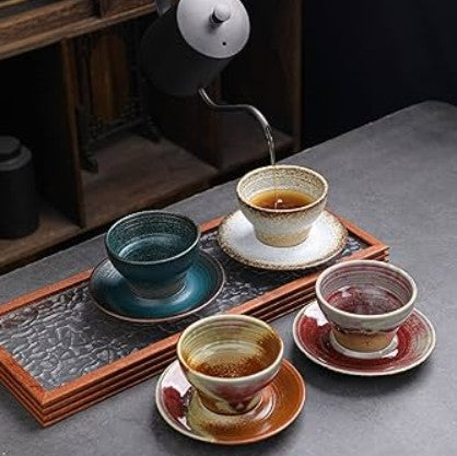 Japanese Coffee Cups With Plates