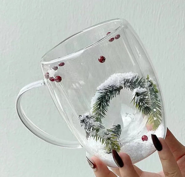 Snow Double Wall Mug