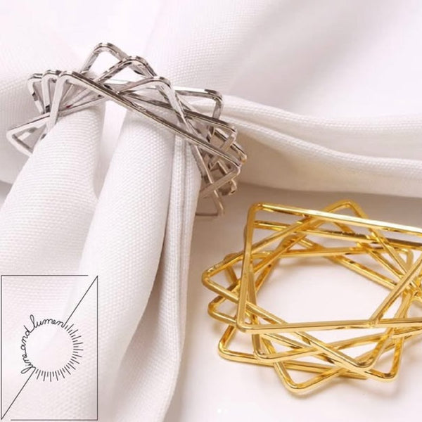 Geometric Elegant Design Napkin Ring