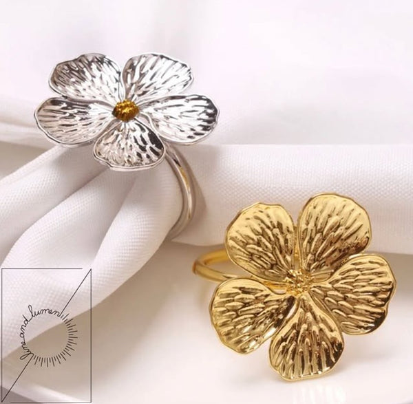 Flower Design Napkin Ring
