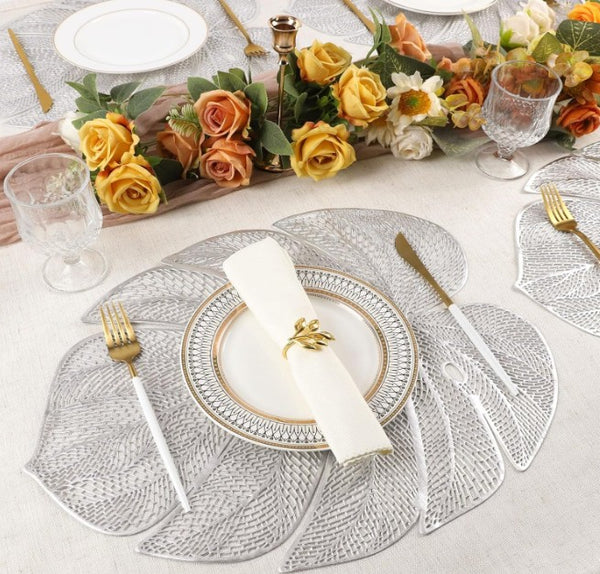 Silver Banana Leaf Placemat