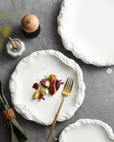 White Stone Plates