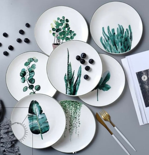 Botanical Plates Set