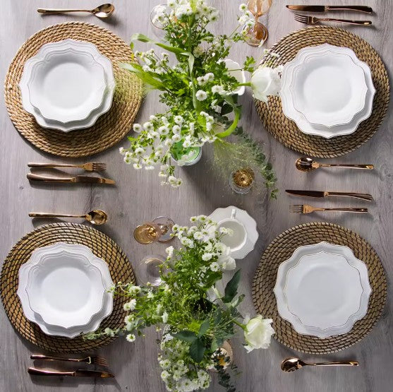Flower Porcelain Dinner Set For 6 people 30 pieces