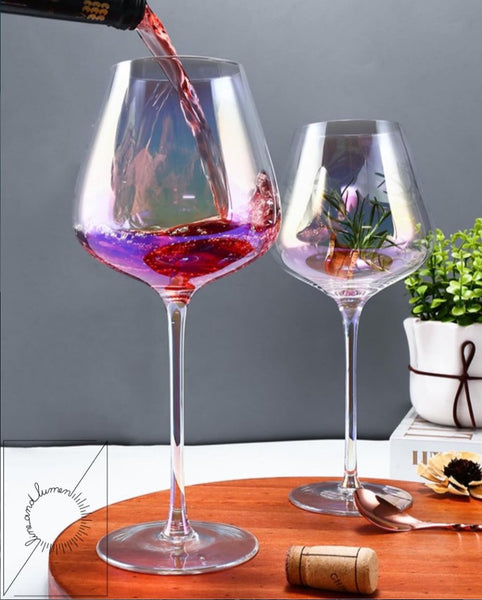 Big Balloon Colorful Wine Glass