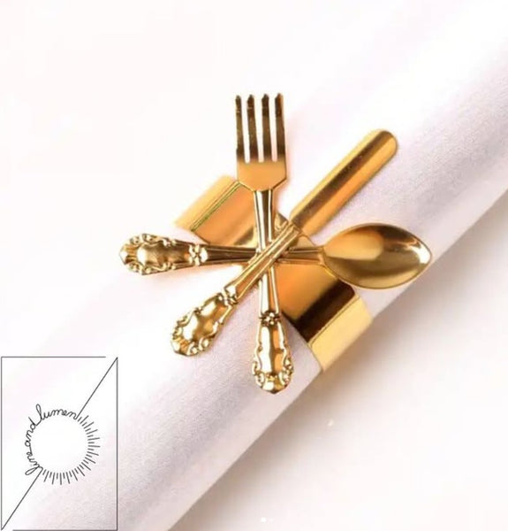 Cutlery Design Napkin Ring