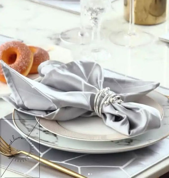 Silver Swirl Elegant Napkin Ring