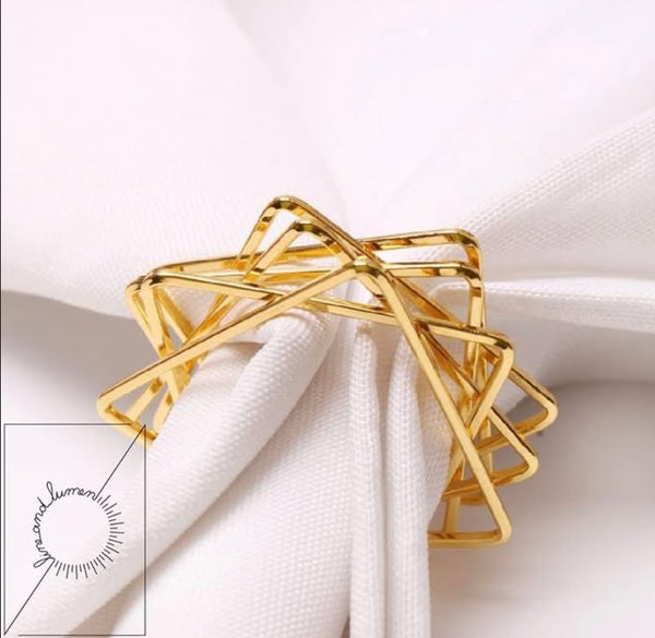 Geometric Elegant Design Napkin Ring