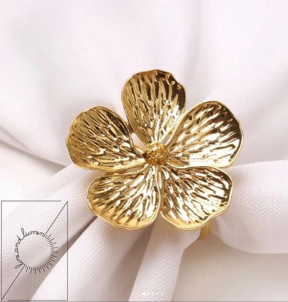 Flower Design Napkin Ring