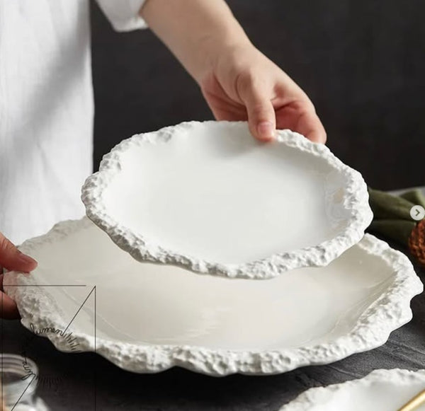 White Stone Plates