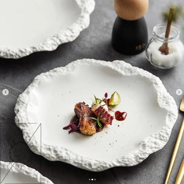 White Stone Plates