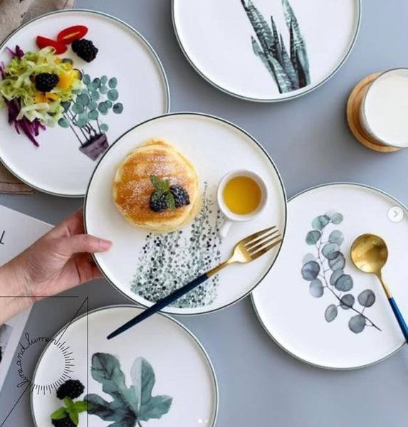 Botanical Plates Set