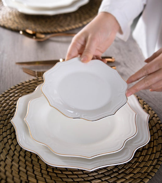 Flower Porcelain Dinner Set For 6 people 30 pieces