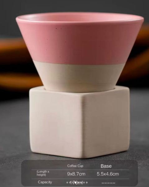 Japanese Coffee Cup With Square Base