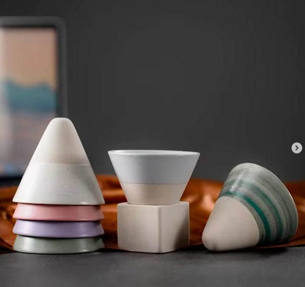 Japanese Coffee Cup With Square Base