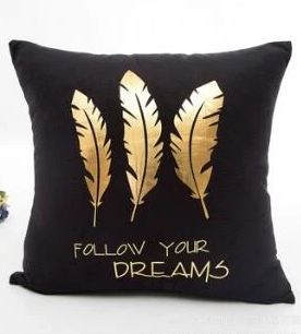 Black and Gold Feather Collection