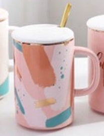 Pink With Colors Collection Mugs