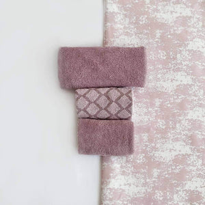 Diamond Pink Towels Set