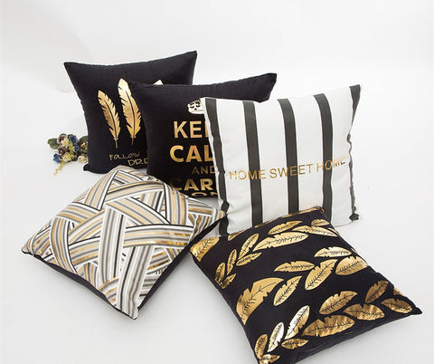 Black and Gold Feather Collection