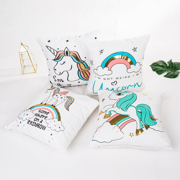 Turquoise Unicorn Collection Cushion Cover