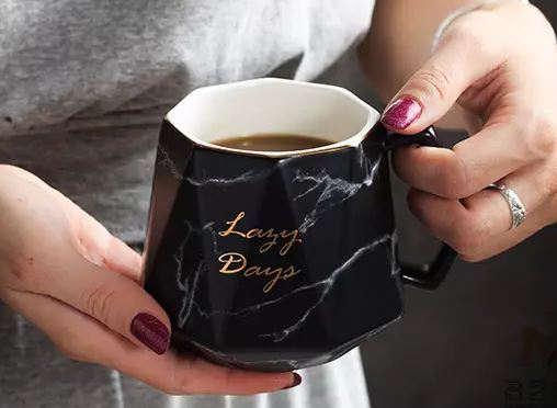 Black Lazy Days Mug