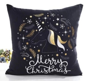 Pink and Gold Unicorn Collection Cushion Cover