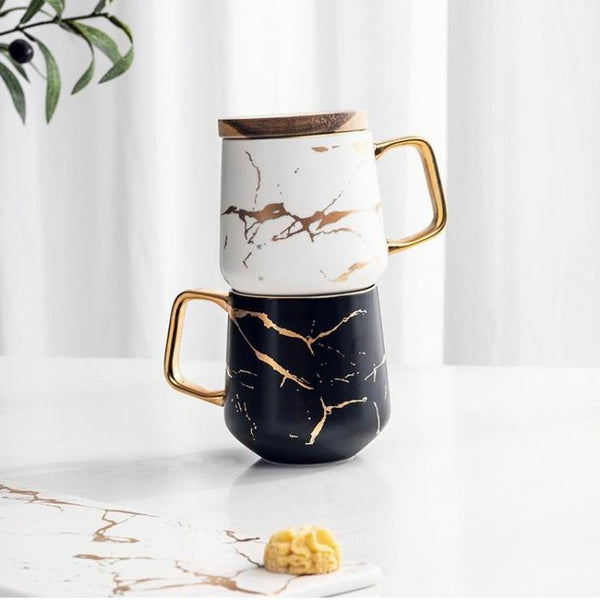 Gold And Marble Nordic Style Mugs