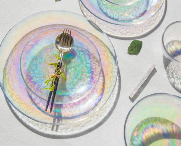 Colorful Dinner Set Without Gold Rim