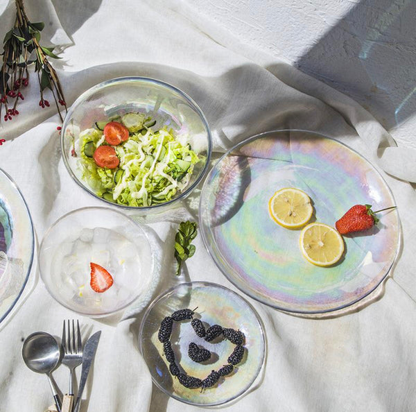 Colorful Dinner Set Without Gold Rim