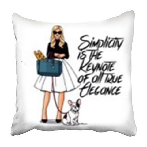 Girl Elegance Cushion Cover