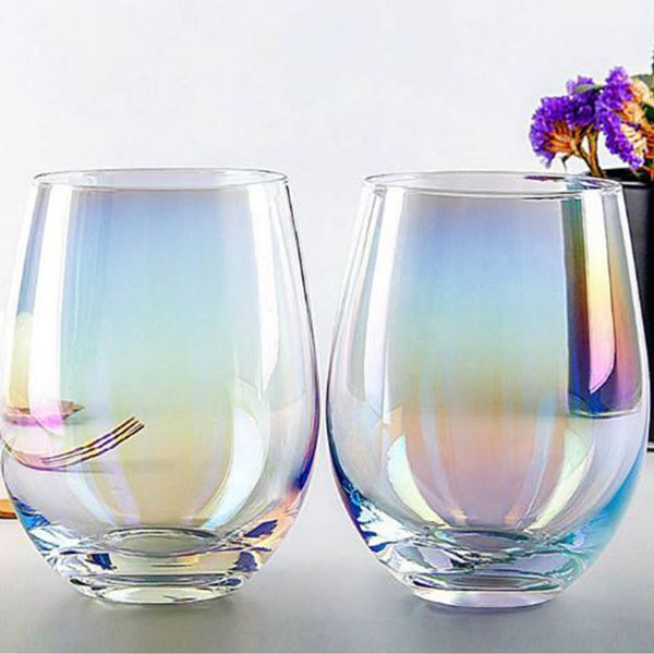 Colorful Egg Shaped Wine/ Juice Glass