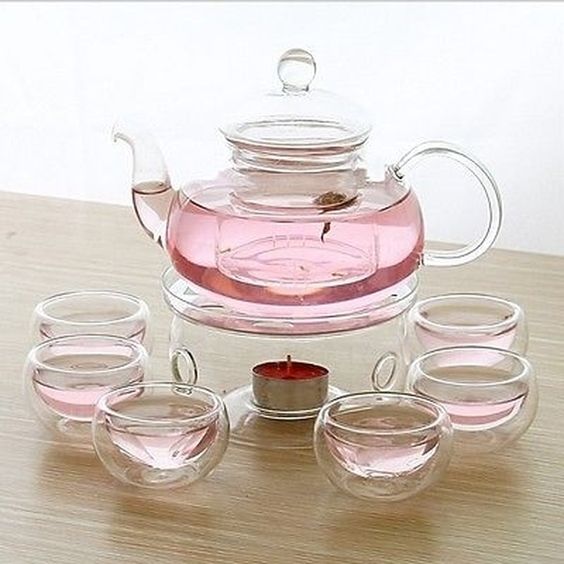 Heat Resistant Glass Tea Pot