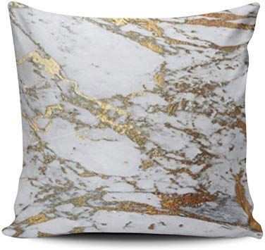 Gold Marble Cushion Cover