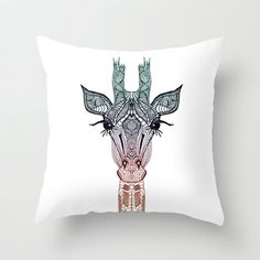 Bohemian Giraffe Cushion Cover