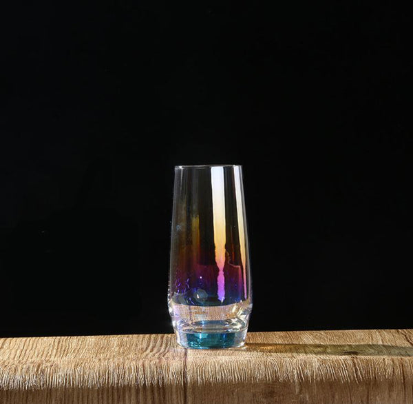 Short Colorful 400 ml Glass