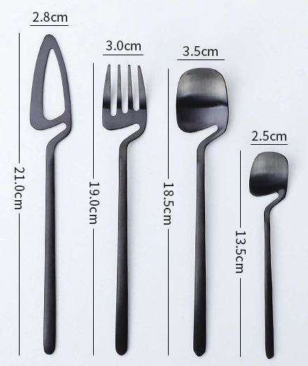 Skeleton Modern 4 Pieces Cutlery