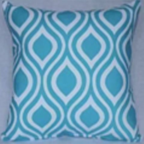 Blue and White Pattern Cushion Cover