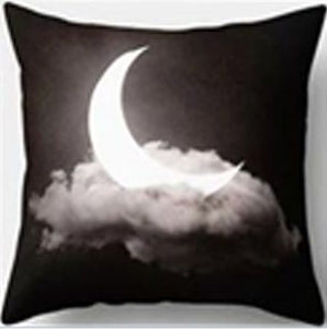 Nature Black Moon Cushion Cover