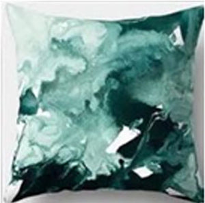 Dark Green Smokey Cushion Cover