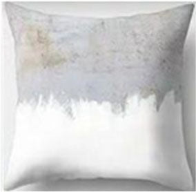 White and Concrete Cushion Cover