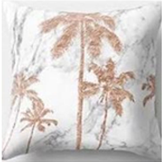 Palm Marble Cushion Cover