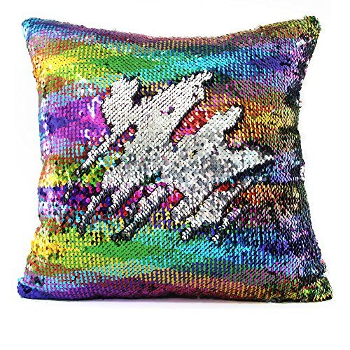 Colorful Double Sequin  Cushion Cover