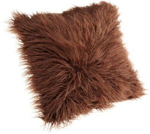 Mongolian Brown Fur Cushion Cover