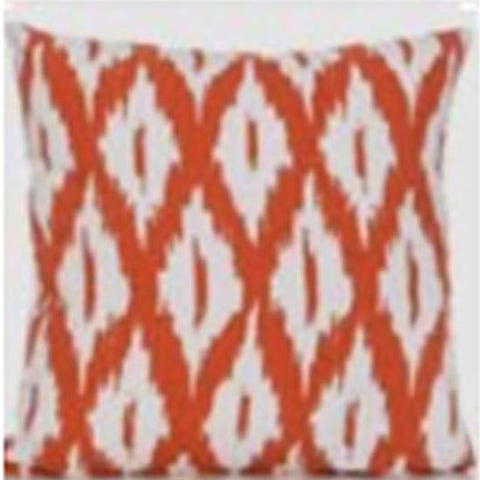 Orange and White Cushion Cover