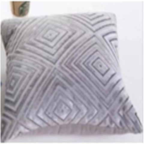 3D Velvet Grey Cushion cover