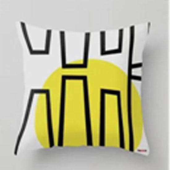 Sun and the City Abstract Cushion cover