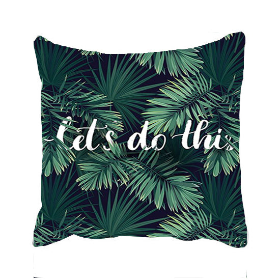 Tropical Let's Do This Cushion Cover