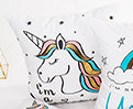 Turquoise Unicorn Collection Cushion Cover